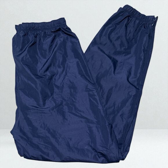 Adidas Climalite Track Pants Men's Size Medium Blue Ankle Zip Vintage - Picture 2 of 4